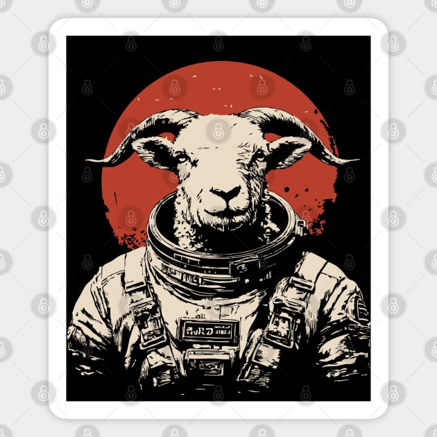 The G.O.A.T. Astronaut Magnet by TuncGK